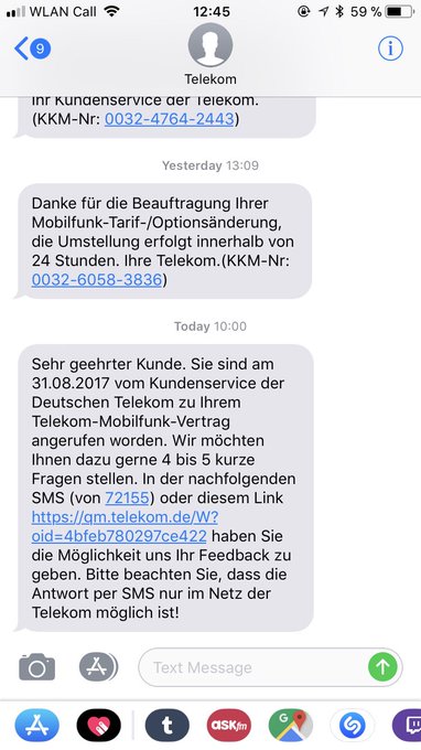 Nope! Spamming me is not a way to get me to renew my contract. @Telekom_hilft https://t.co/1YPruMUQR<a href="/tag/facebookmarketplace"class="tags"><span>#facebookmarketplace</span></a>
