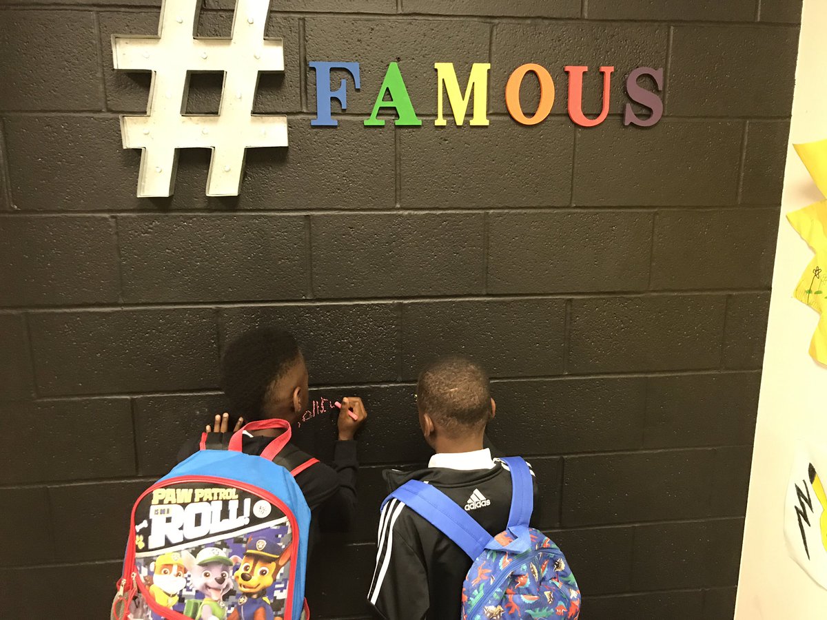 TechNinjaTodd's tweet photo. Had our first two signatures on the "Wall of Fame" in my office for being GREAT leaders! #WebbElem #KidsDeserveIt https://t.co/T6R0HS8pmX
