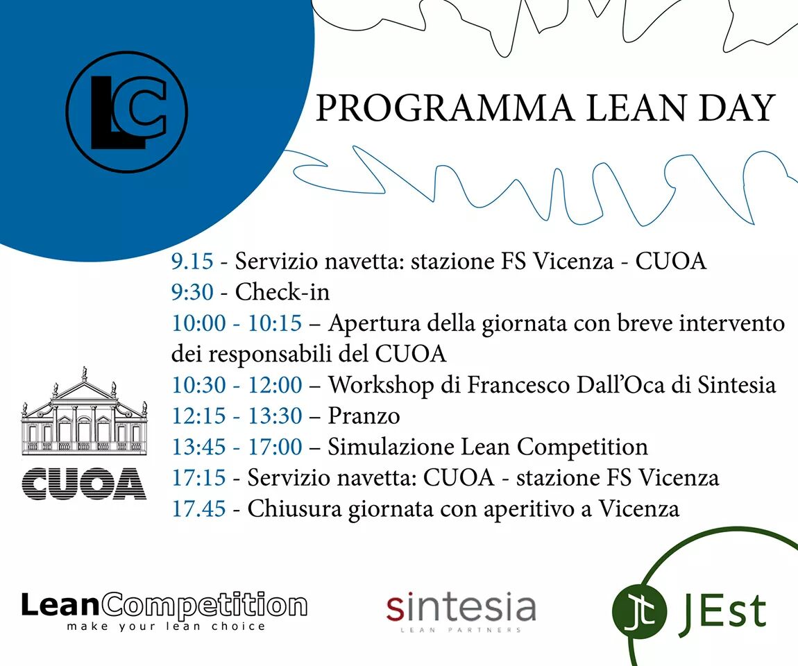 JEst_JE's tweet photo. E' online il programma completo del #LeanDay!😎
https://t.co/Cjncgl6NoB 
#7settembre #LeanProduction #DOITLean #JEst  #Management https://t.co/UyG8p7nn2I