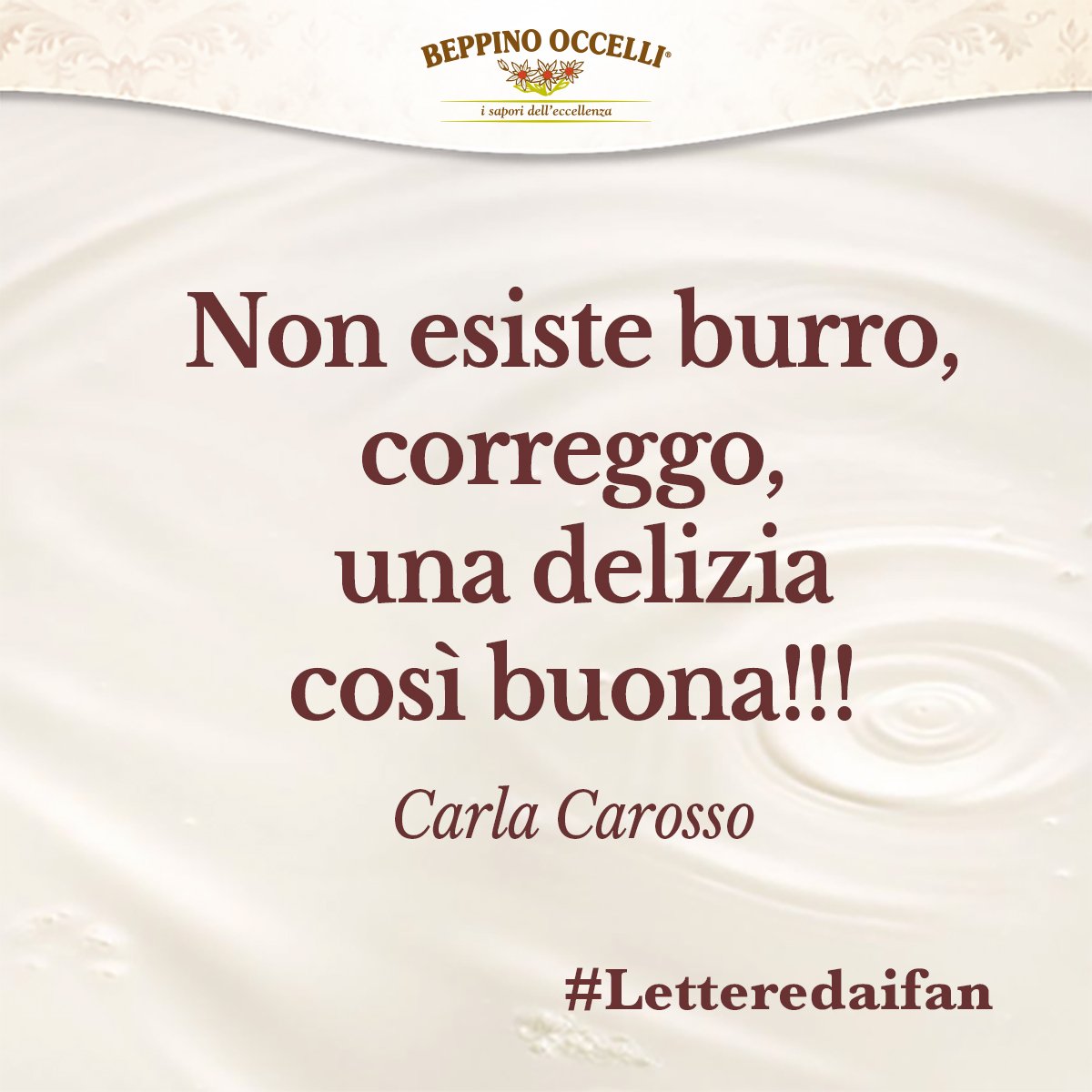 #letteredaifan Grazie #beppinooccelli #burrooccelli #fan #grazie #Food #italianfood