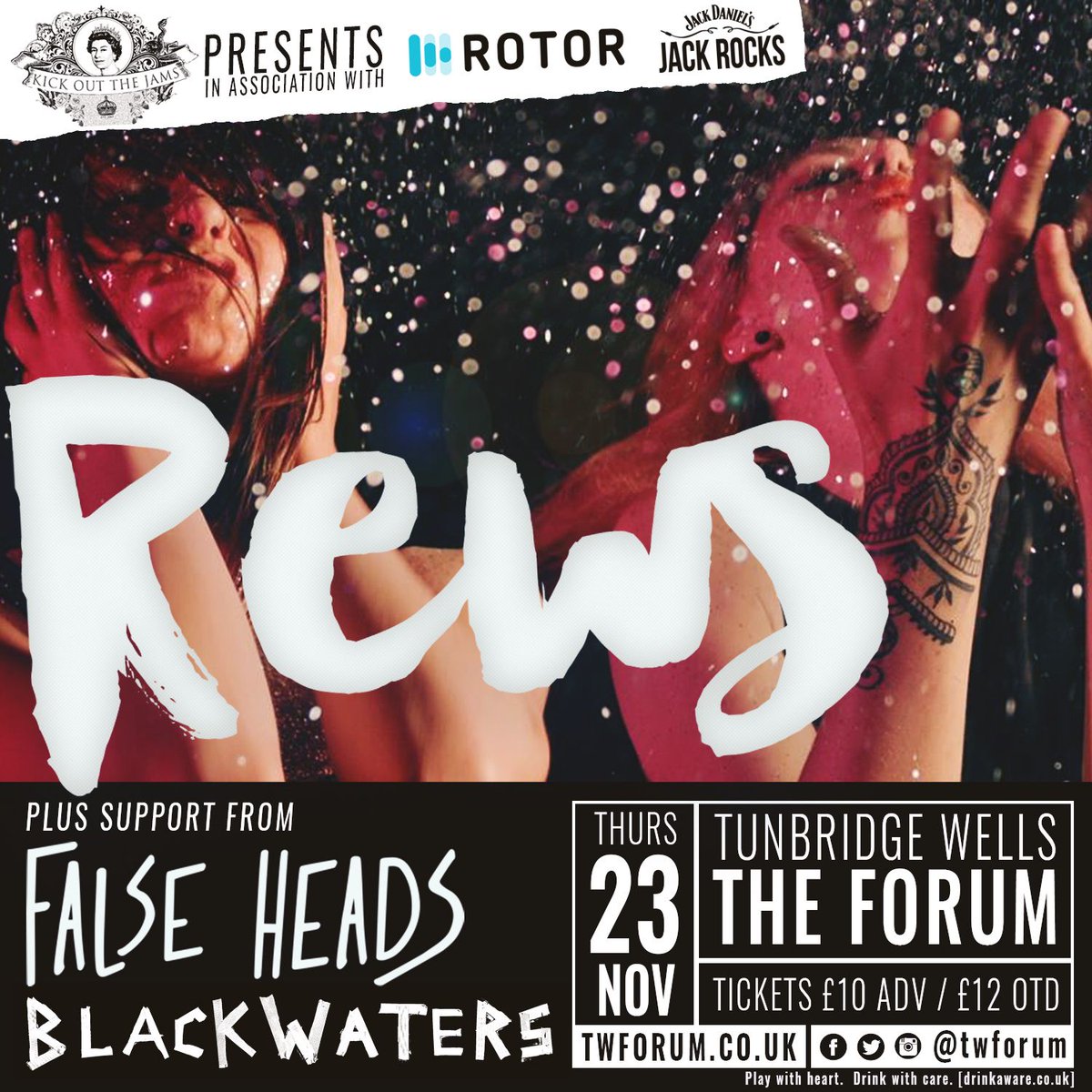 We can't wait for <a href="/KikOutTheJams/">Kick Out The Jams</a> with <a href="/rewsmusic/">REWS</a> @FalseHeads &amp; <a href="/BlackWaters_UK/">BlackWaters</a>!
Read more: buff.ly/2gJKAyc
#gig #musicbiz #promo