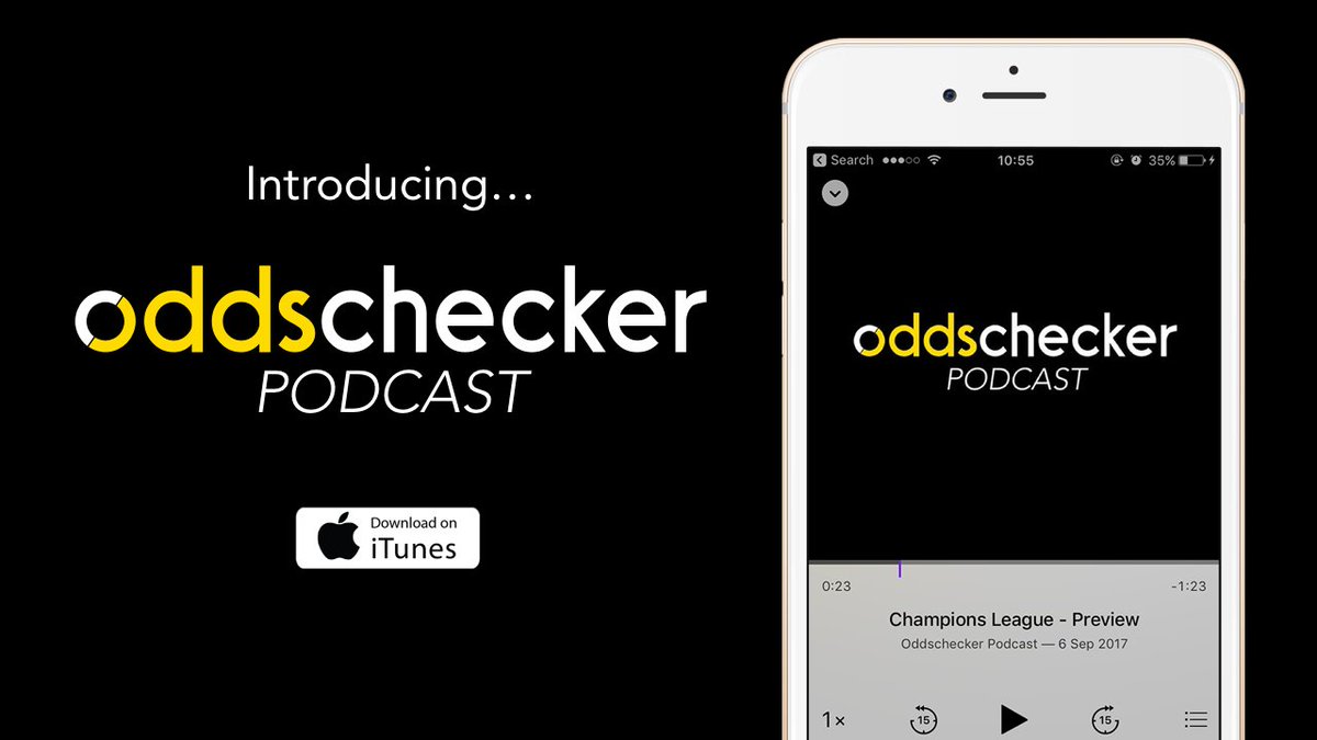 oddschecker's tweet photo. We are delighted to announce the launch of the Oddschecker podcast!

Subscribe here for the first episode on Monday: https://t.co/O5Nzp5aMhg https://t.co/uh2BPtlpIJ