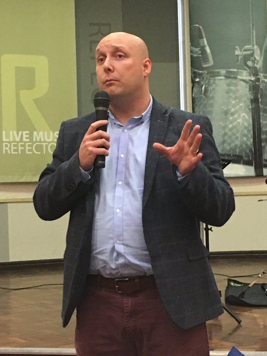 MartinTillotson's tweet photo. Great Pre-dinner speech last night on Leeds FAS and social impacts of flooding from @JonathanPMoxon of LCC @icfm7 @wateratleeds https://t.co/P9FG4F6FJo