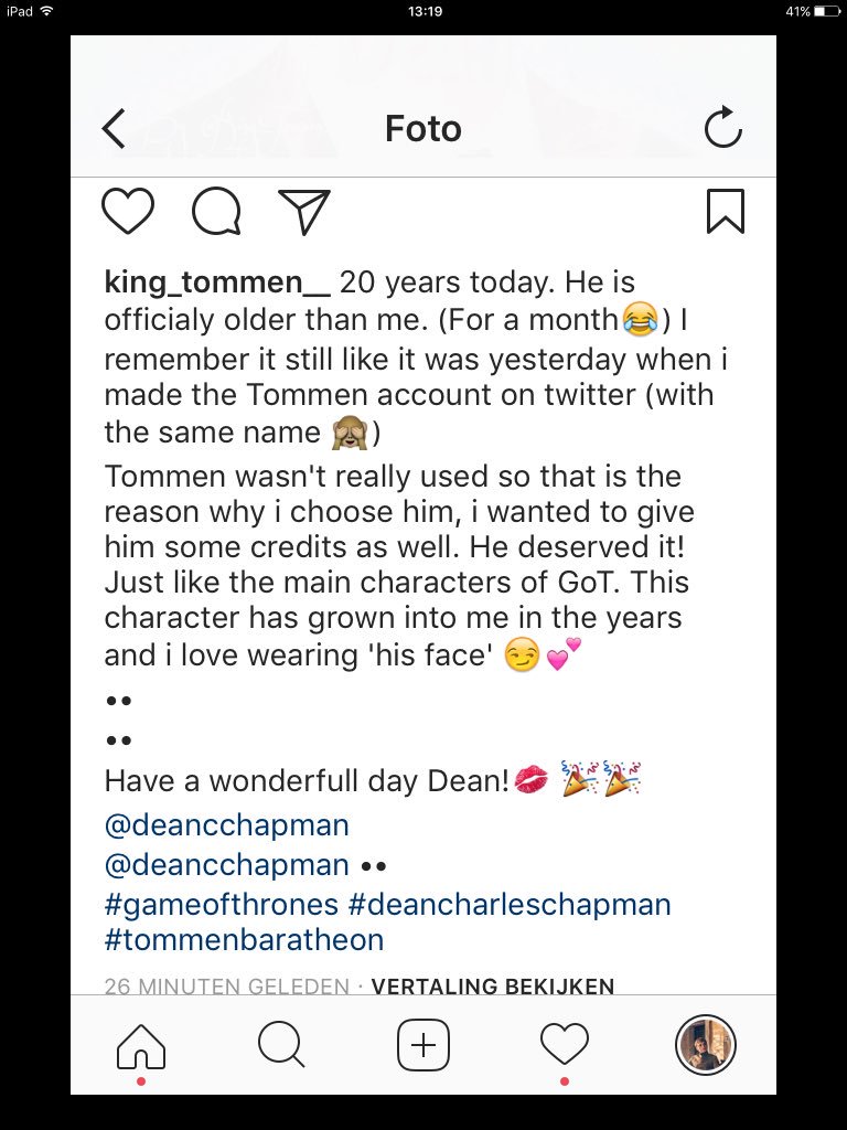 Happy birthday Dean 🎉🎉 @Dean_C_Chapman 

Have an amazing day!🍷(posted on instagram as well)