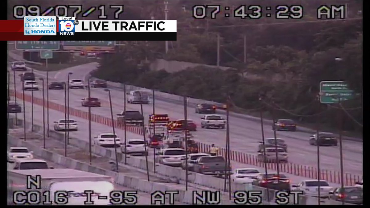 Broken Down Car on I-95 NB at NW 103rd St #traffic https://t.co/ClzKaqiKhc