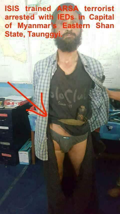 Retweeted myint khaing (<a href="/myintkhaing2/">myint khaing</a>):

ISIS Trained ARSA terrorarrested with IED in Capital of Myanmar´seastern Shan State Taunggyi.