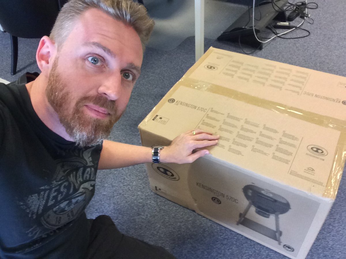 Received something @ the office today. Who is the mysterious person that gave this to me? #bbqlover #bdaypresent