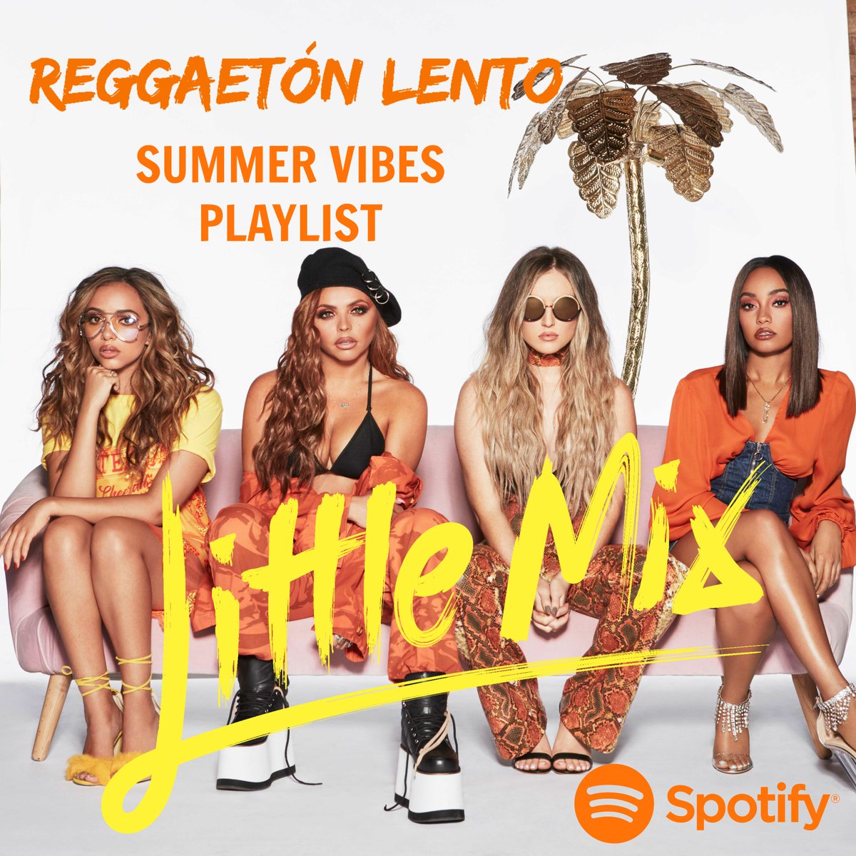 LittleMix's tweet photo. The #ReggaetonLento @SpotifyUK playlist 😍😍😍 What else should we add to it!? LM HQ x https://t.co/0OMKe97D35 https://t.co/vnejRySkoh