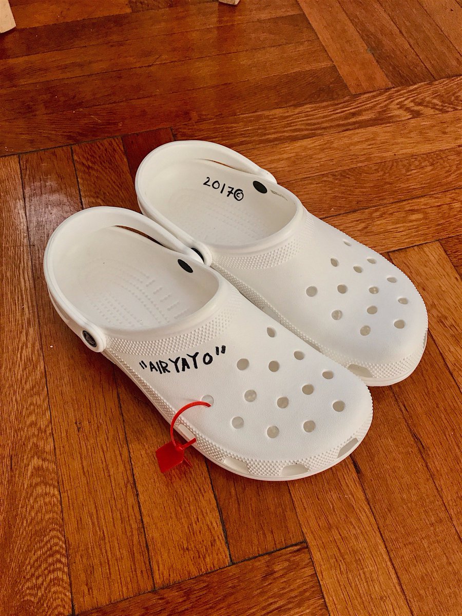 custom black crocs