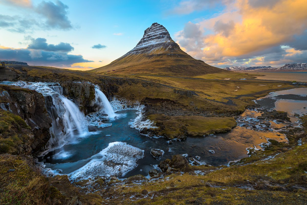 Fire vs Ice - Kirkjufell, Iceland. <a href="/thisisiceland/">Iceland</a> @IcelandNatural <a href="/iceland/">Inspired by Iceland</a> <a href="/visiticeland/">Visit Iceland</a> <a href="/icelandinspired/">icelandinspired</a>