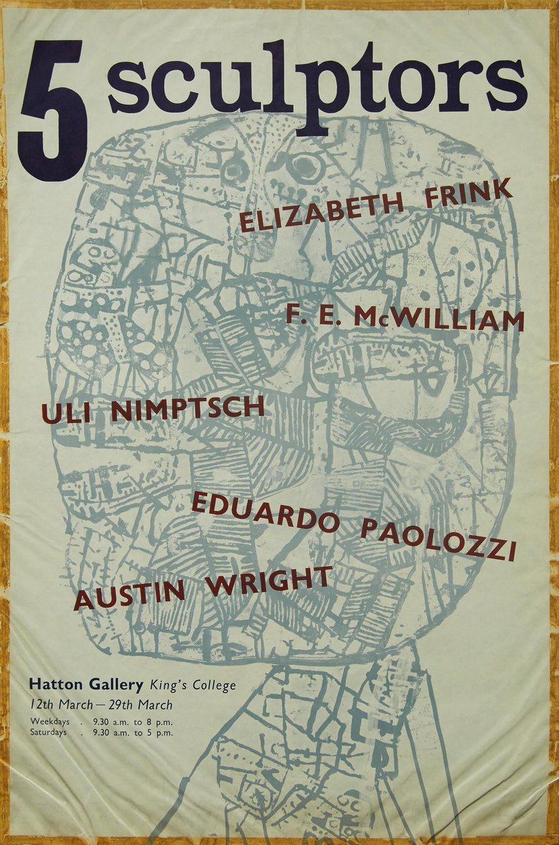 HattonGallery's tweet photo. Here's a selection of Hatton Gallery exhibition posters 1948-68 #hattonhistory https://t.co/r2kuPzhJkF