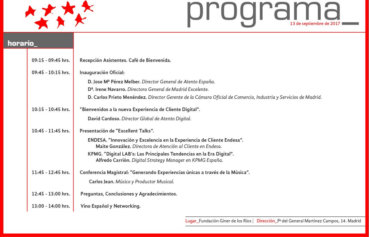 Jornada sobre #TransformacionDigital con #Atento. El 13 sept en Madrid. Para CEOs #MKDigital, #experienciadecliente ow.ly/olgO30eYKDQ