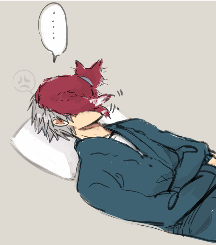@pi_hinako なるほど.png 起こしてくれるしっかりした猫かわいいし顔じゃなくて胸だった…///ありがとう～～～～!!!!めっちゃくちゃうれしい!!!かわいい～～かわいい! 