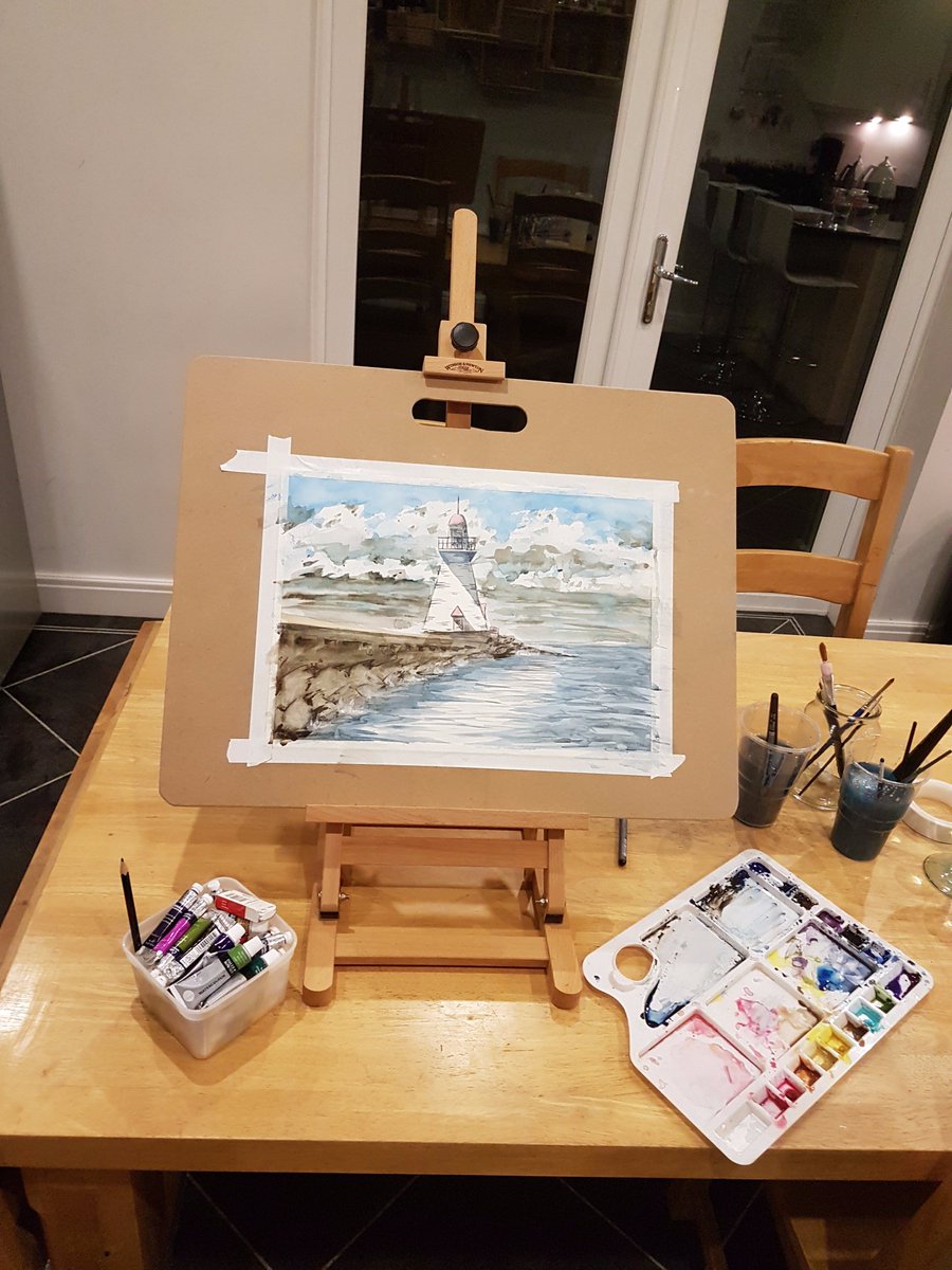 anthonyblakeart's tweet photo. Here's an A3 watercolour inspired by @sheelerart and his incredible youtube demos/paint-alongs/tutorials #watercolourpainting #artist https://t.co/NRgs8TUbqk