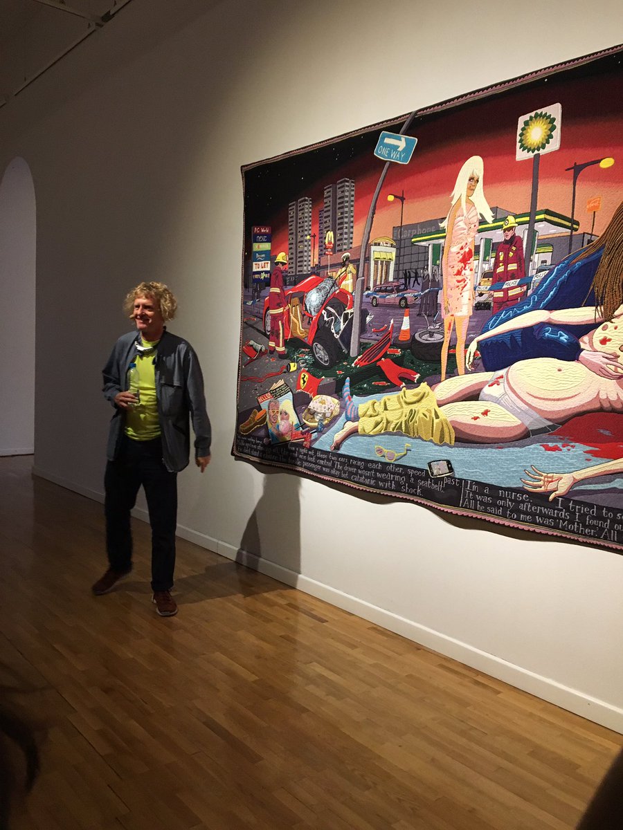 mondobh's tweet photo. Imali smo veliku čast da nas kroz izložbu "Taština malih razlika" provede autor lično! #MSURS #banjaluka #graysonperry https://t.co/9HEkNXBqvW