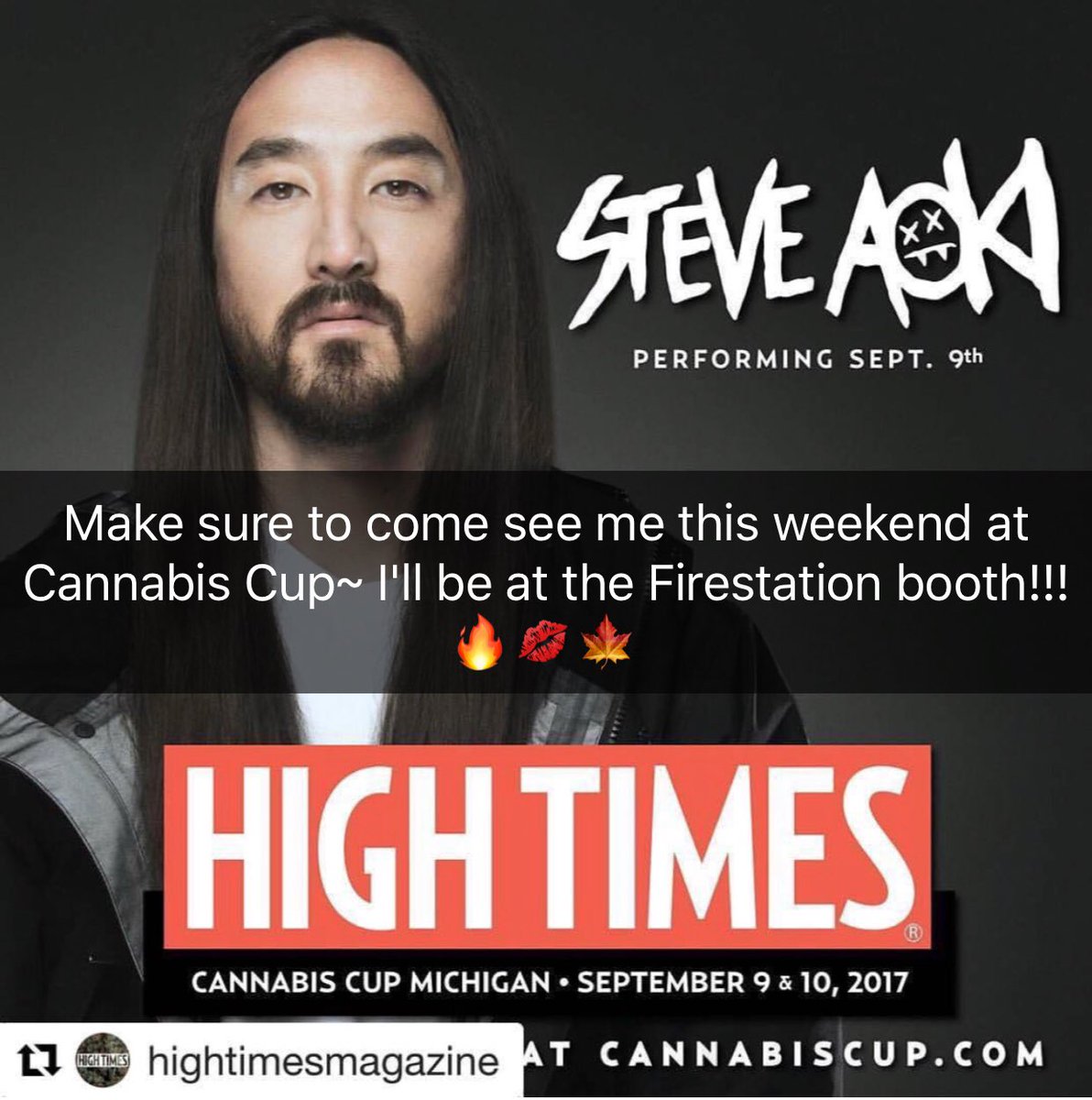 MedicatedModels's tweet photo. Too excited for this show!! See you at #CannabisCup in MI!!! #MEDICALMOTTEN #MEDICATEDMODELS https://t.co/XCwBkRFQTc
