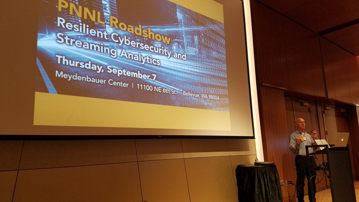 leslieblaha's tweet image. @robjasper kicking off the @PNNLab Roadshow! #AnalysisInMotion #AsymmetricResilientCybersecurity