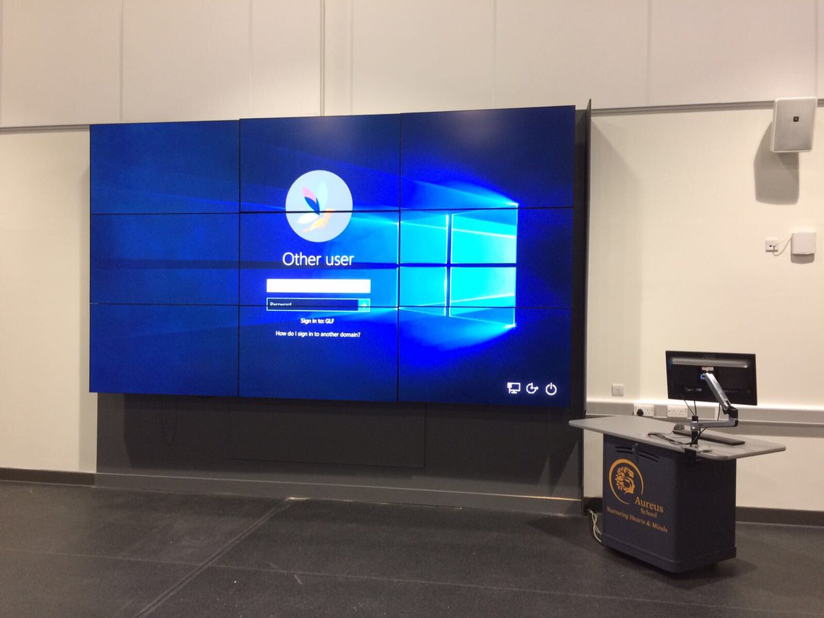 WOW! What a fantastic presentation setup <a href="/AureusSchool/">Aureus School</a> in their main hall. Fitted by our AV partners <a href="/ElementaryAV/">Elementary Technology</a>