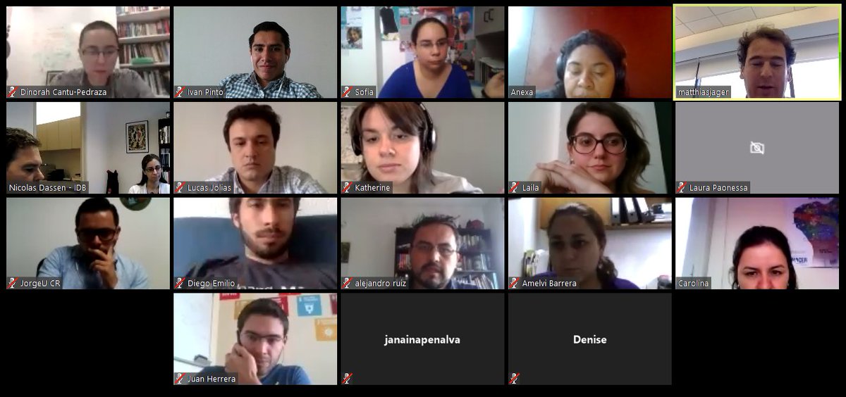 soyivanpinto's tweet photo. Todxs conectados en la 4ta sesión #FellowshipOEA #GobiernoAbierto hoy con @laurapaonessa y @NicolasDassen @el_BID 

#DemanDatos 🇺🇸🇧🇴🇨🇱🇨🇷🇵🇪 https://t.co/EZ1envR9iz