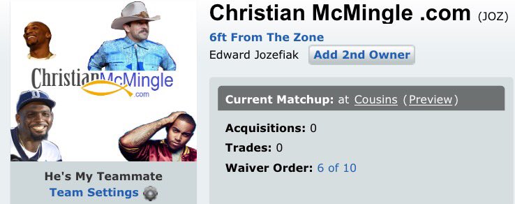 Ju1cEJ's tweet photo. All ready for Fantasy Football season LFG!!! #6FZ https://t.co/8DKHPfntsD