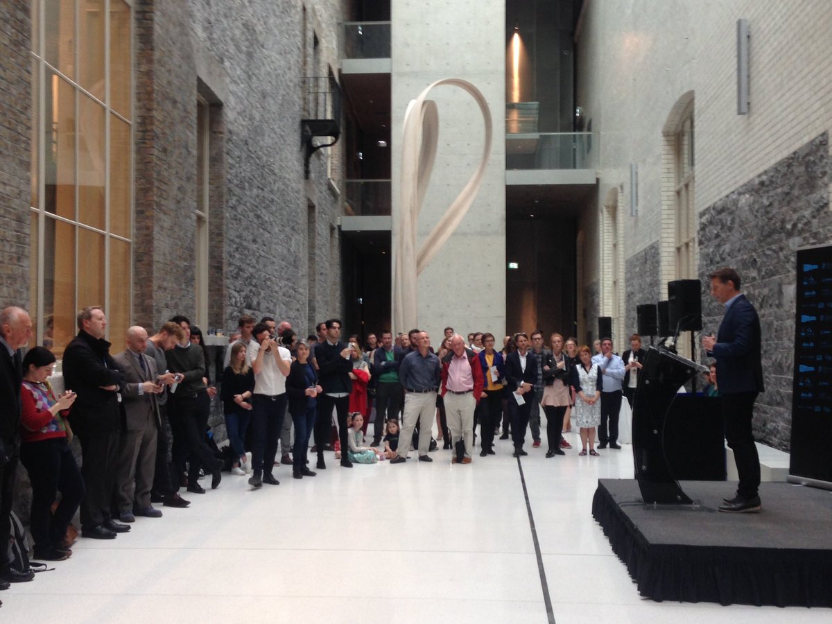 IAFarchitecture's tweet photo. It's official, #openhousedublin is LAUNCHED! Massive thanks to @DermotBannon, our hosts @NGIreland and @TeelingWhiskey for drinks! https://t.co/Ng40Nha9RQ