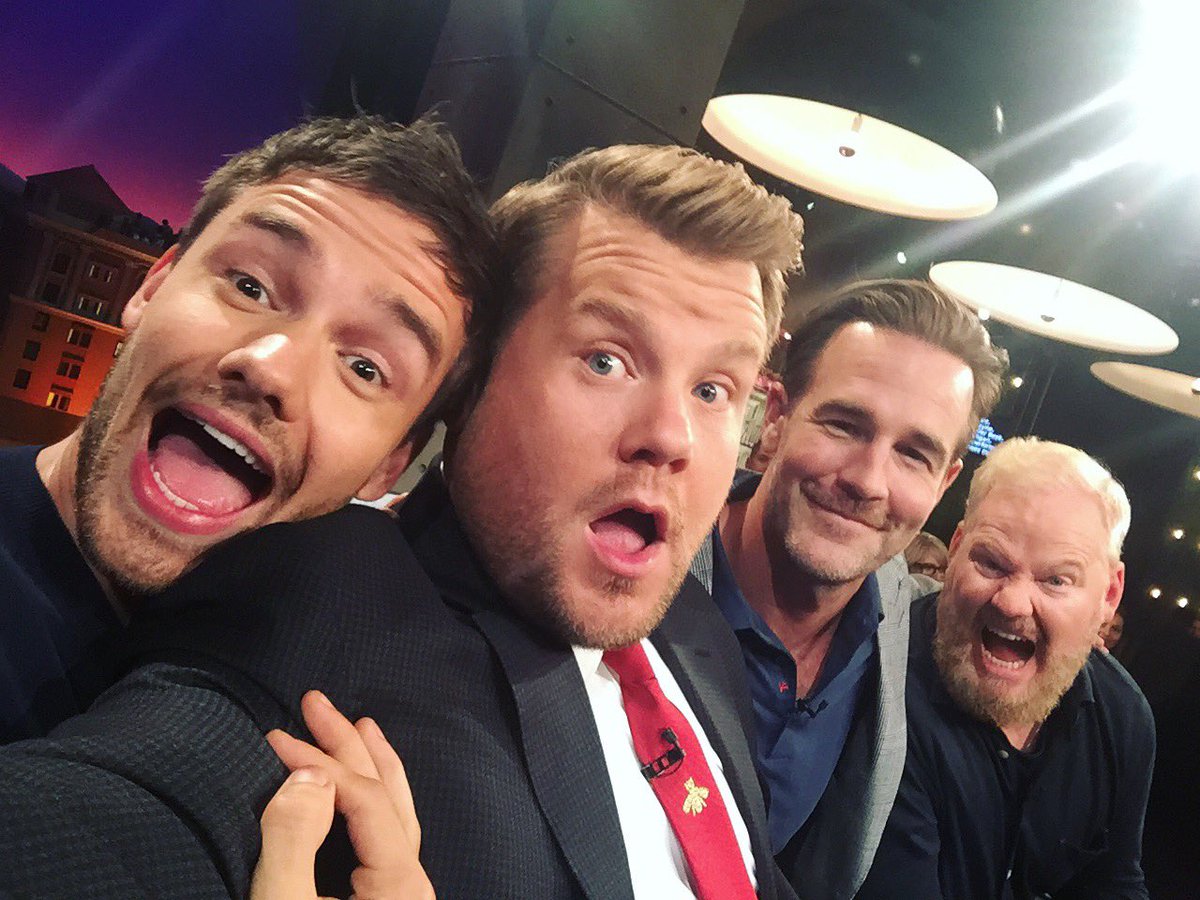 apple_magda's tweet photo. "I love boyband too..I'm in one" LJP 
 #LateLateShow  LOVE this show 😂❤ https://t.co/oph2eNKGnx