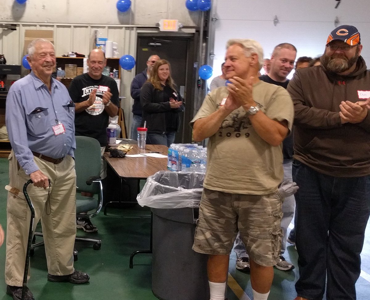 Happy birthday, Carl! 90 years young and still going strong. Our volunteer family is a blessing.  #amazingvolunteers