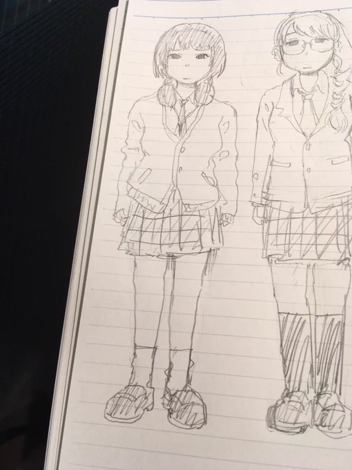 仕事が辛いのでJKを描いて精神を安定させる 
