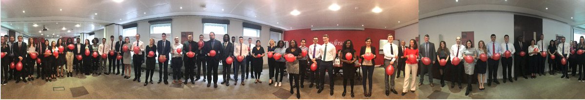 FujitsuJrTalent's tweet photo. A big welcome to some of our 2017 EMEIA Graduate cohort! Applications for our 2018 Graduate Scheme will be opening soon! #GradJobs https://t.co/ryKzTWZWOl