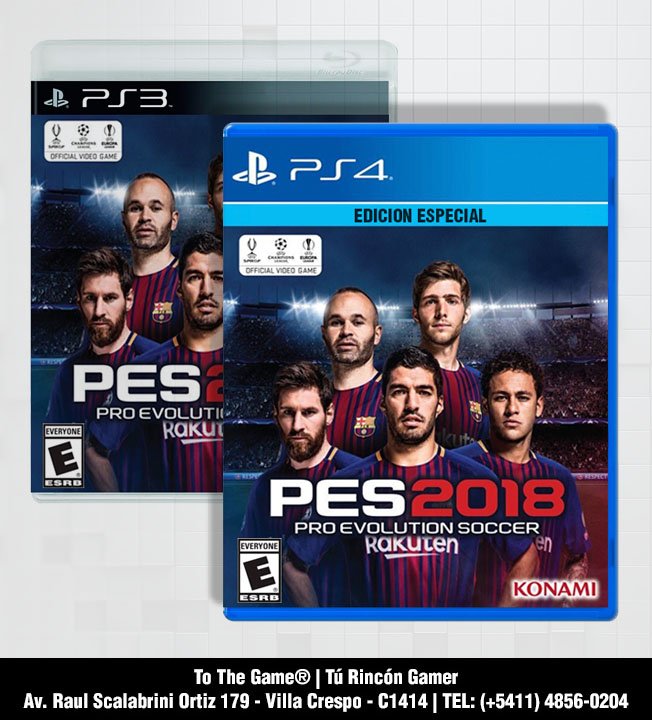 ToTheGameOk's tweet photo. Arrancó el campeonato, jugó la selección y llegaron los PES2018 de PS3 y PS4 a nuestro local! #pes2018 #juegos #ps4 #ps3 #pes #videojuego https://t.co/5i61GhCnhr