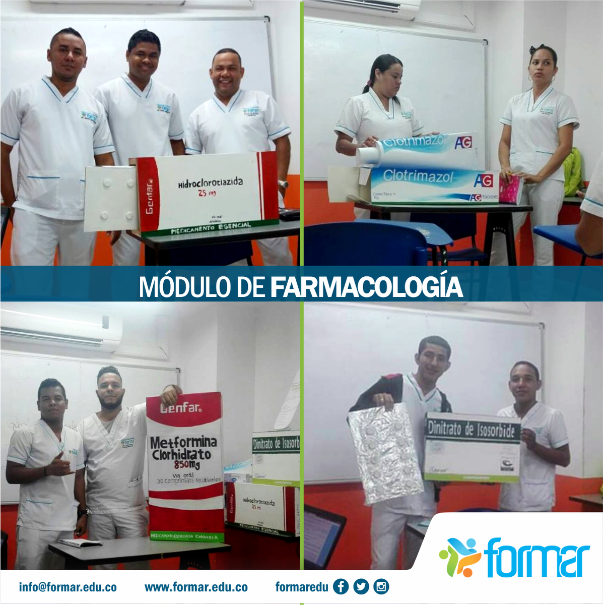 FORMAREDU's tweet photo. Los estudiantes de último semestre de Auxiliar en Servicios Farmacéuticos presntaron sus trabajos del Módulo Farmacología. https://t.co/c8cmRyQ9nF