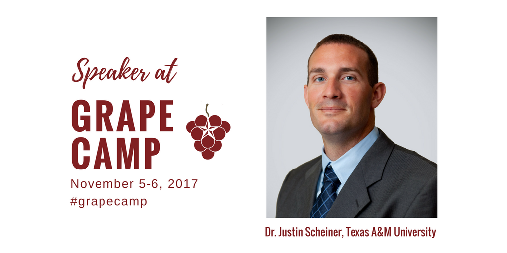 Texas_Wine's tweet photo. Come hear Dr. Justin Scheiner speak at Grape Camp!
Register: https://t.co/Q4XU8TzFCT
#grapecamp #txvines #txwine https://t.co/fHa5AJmwPi