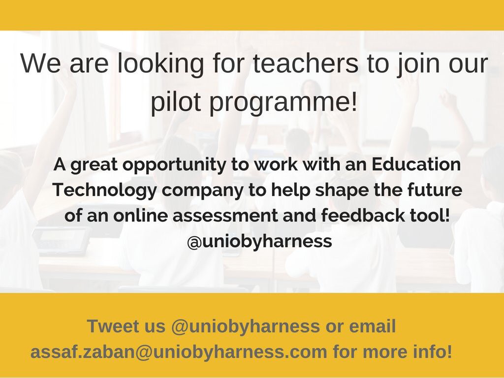 UnioByHarness's tweet photo. Want to join our #teacher pilot? We'd love to hear from you!
#makeitinteractive #ukedchat #edchat #edtech @ICTEvangelist & @rondelle10_b https://t.co/sChG9F8PNW