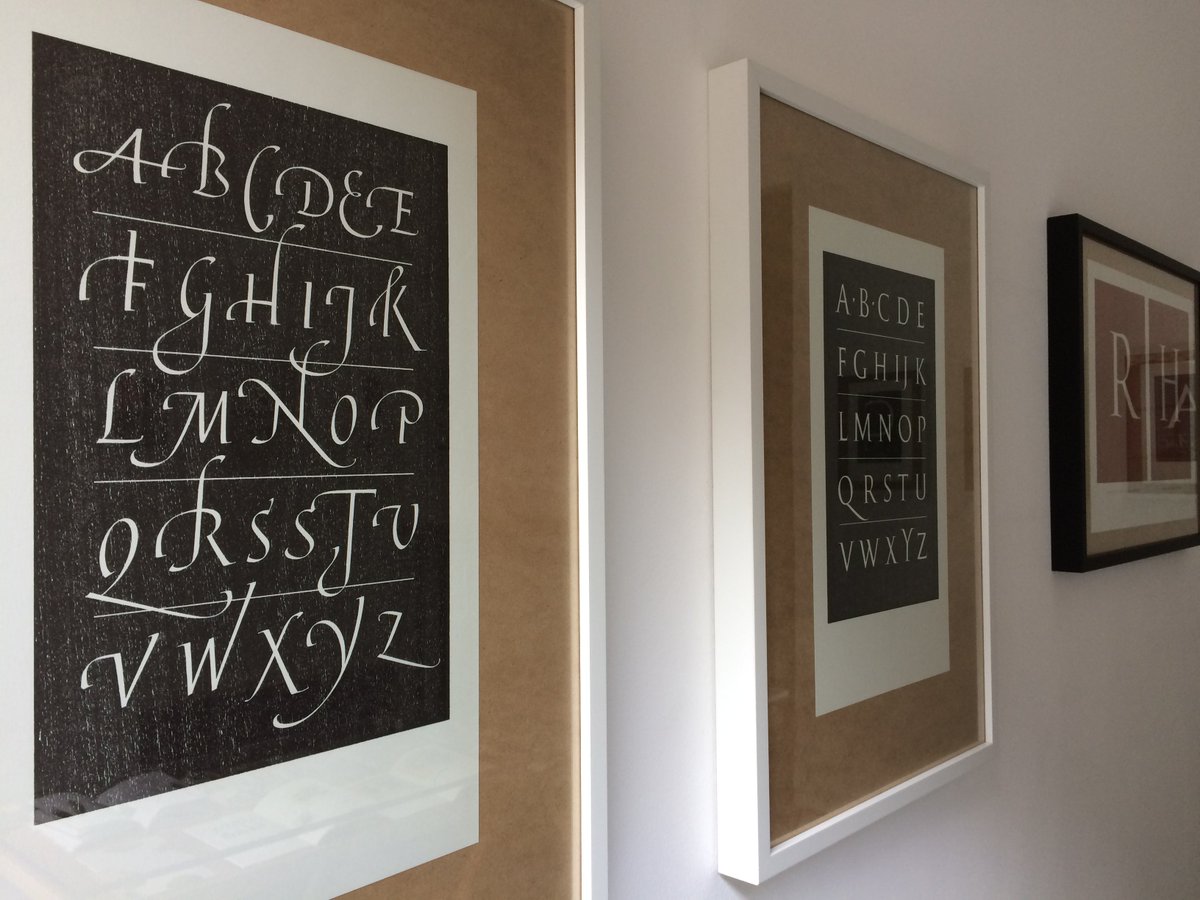 It’s all set up for tonight. Join us from 6.30 pm for the opening of Jost Hochuli’s Pritted Matter - in association with ISTD.