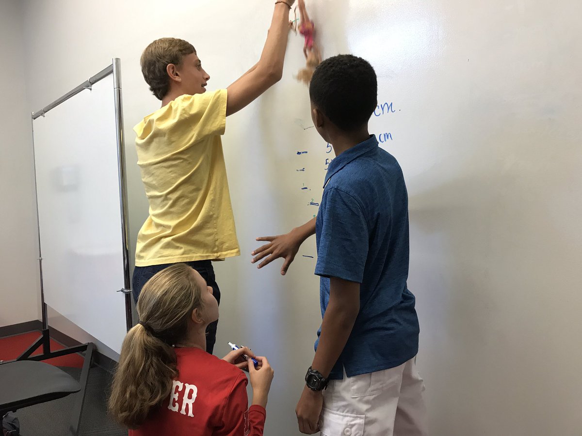 mrsrlovisa's tweet photo. It's Barbie Bungee time to study scatter plots and best fit lines in Algebra I. @stmsaints #stmus https://t.co/73ojqtGaqd