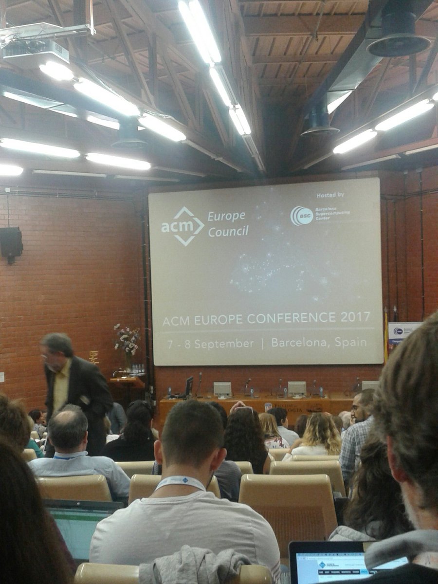yanetsl2017's tweet image. #ACMwomencourage  #womencourage2017 ACM Europen conference opening