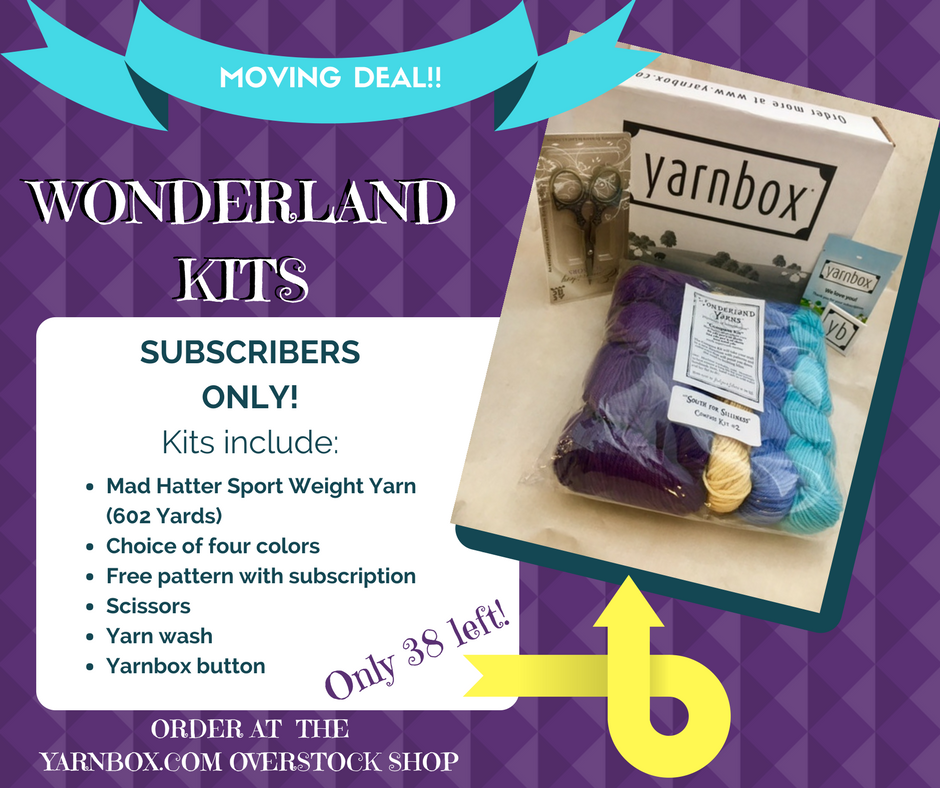 MyYarnBox's tweet photo. Another subscriber deal! Now in the overstock shop: Wonderland kits! #yarnbox #deals #wonderlandyarns https://t.co/ZS93Kp5Cyr