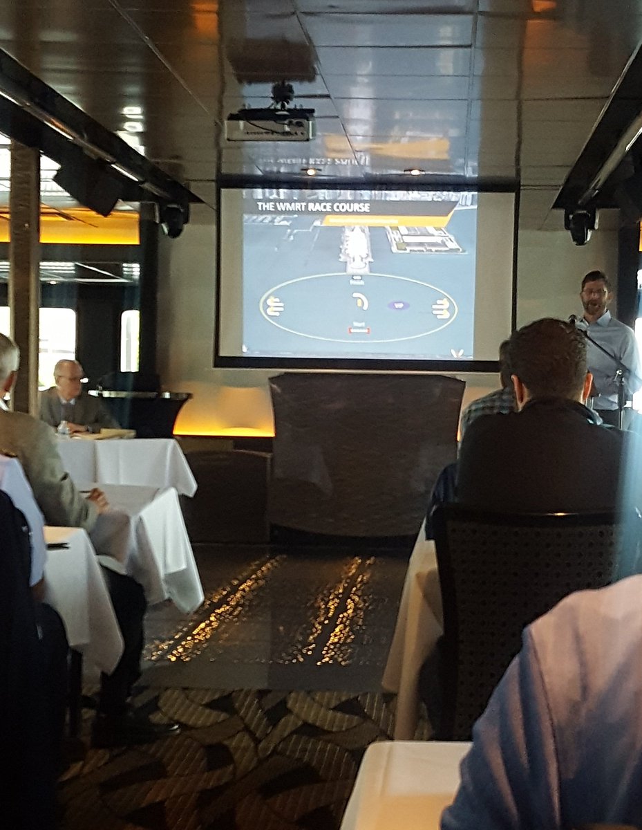 At today's <a href="/ChiHarborSafety/">Chi Harbor Safety</a> meeting, our friend, <a href="/MatchRaceCenter/">Chicago Match Race</a>'s <a href="/todreynolds/">Tod Reynolds</a>, discussed the @worldmrt event coming to Chicago. #wmrt