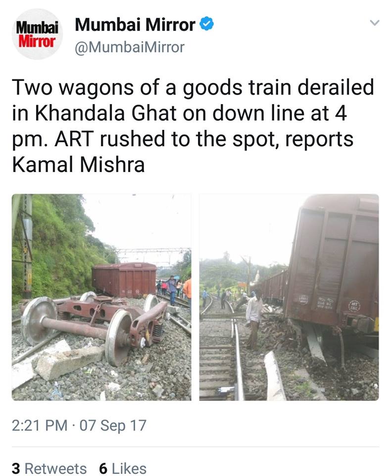WithCongress's tweet image. Three Trains derailed in a single day #AbkiBaarDeRailSarkaar