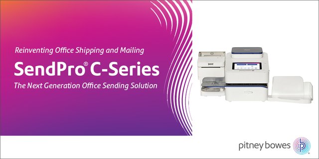 bevindockray's tweet photo. Introducing #SendPro C-Series, the next generation office sending solution by @PitneyBowes https://t.co/pwqSLo1ouX #PBemp https://t.co/Pajgt08GO5