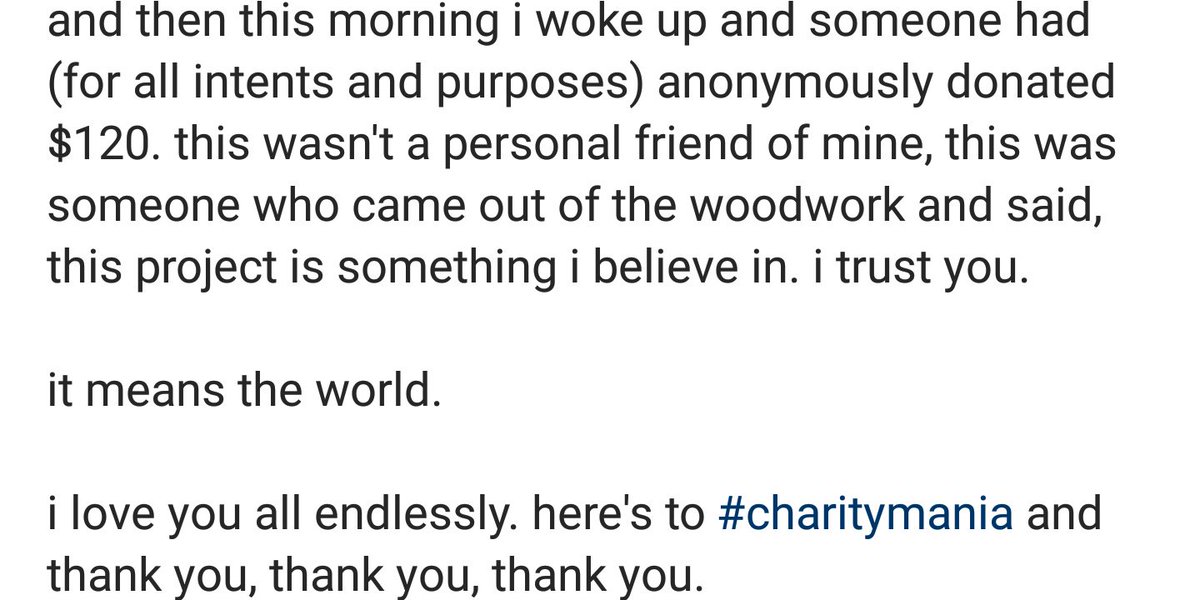 maniacharity's tweet image. ♡♡♡ WE HAVE REACHED OUR SECOND STRETCH GOAL.♡♡♡

please read all of my comments in the caption and good god, I love you all.