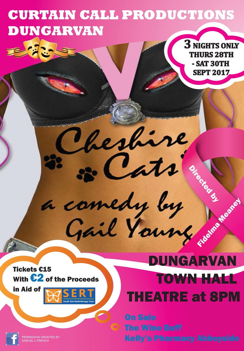 3 weeks to opening nt of Cheshire Cats! Tkts on sale soon...