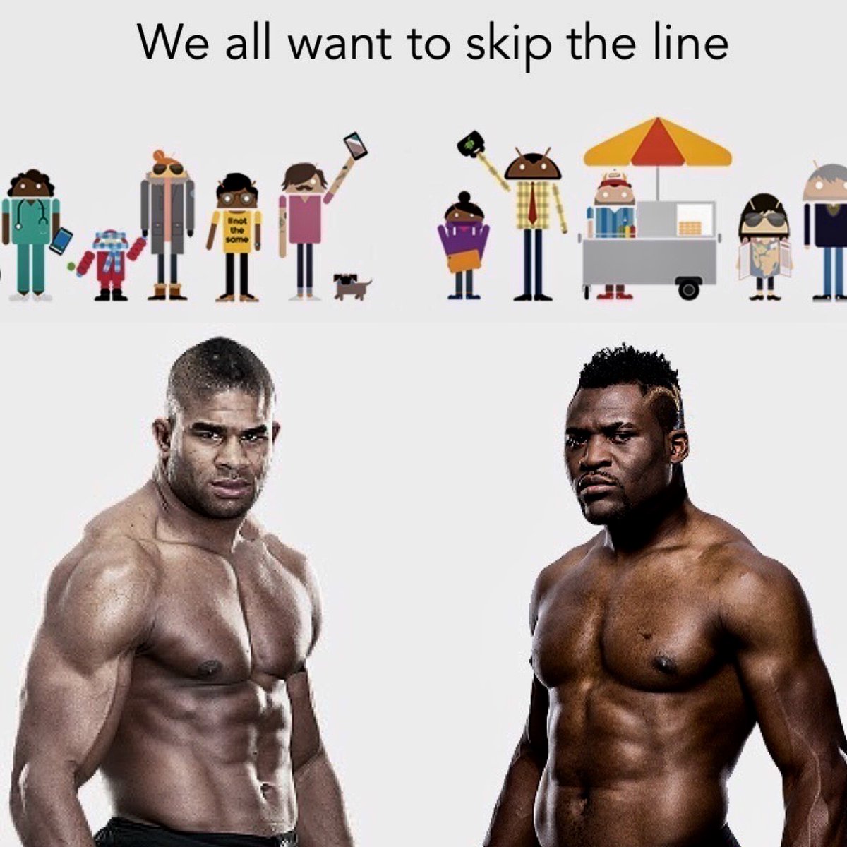 I heard someone is trying to skip the line. Can’t allow such a thing to happen. So <a href="/francis_ngannou/">Francis Ngannou</a> let’s go! <a href="/ufc/">UFC</a>