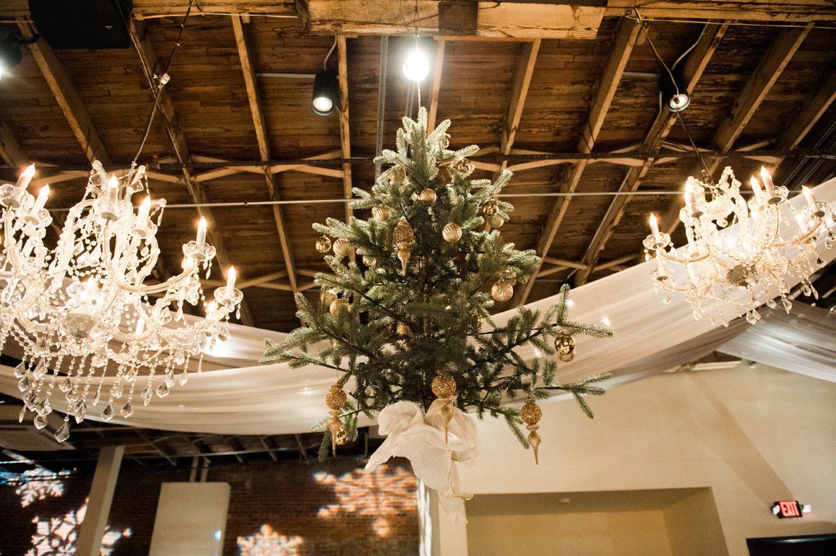 This cooler Nashville weather has us dreaming about some of our favorite holiday parties! #Tbt to this incredible Christmas tree chandelier!
