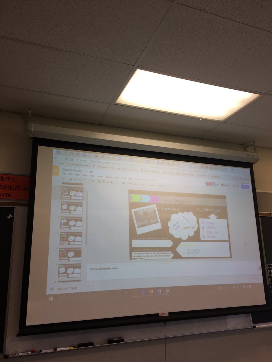 ruggreads's tweet photo. Getting know each other #googleslides #techyclass https://t.co/lVQqGLjWhk