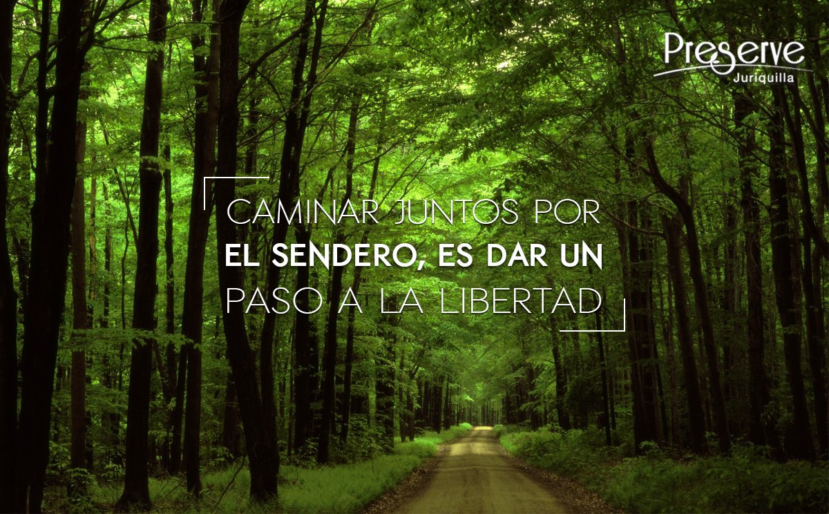#FrasePreserve La libertad está allá afuera, esperándonos. biopreserve.mx 😁🏵️ #Querétaro #Juriquilla