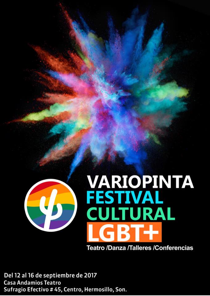 drechosexuales's tweet photo. Ya estamos listxs para el #VariopintaFest Festival Cultural LGBT+🏳️🌈
🗓Del 12-16 de Septiembre en Casa Andamios Teatro Hermosillo, Son. https://t.co/i4wE0IUkWn