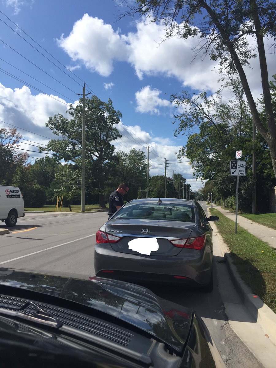 Got our first distracted driver in Oakville.  $490 fine and 3 demerit points.  #putthephoneaway #ProjectSafeStart ^bt