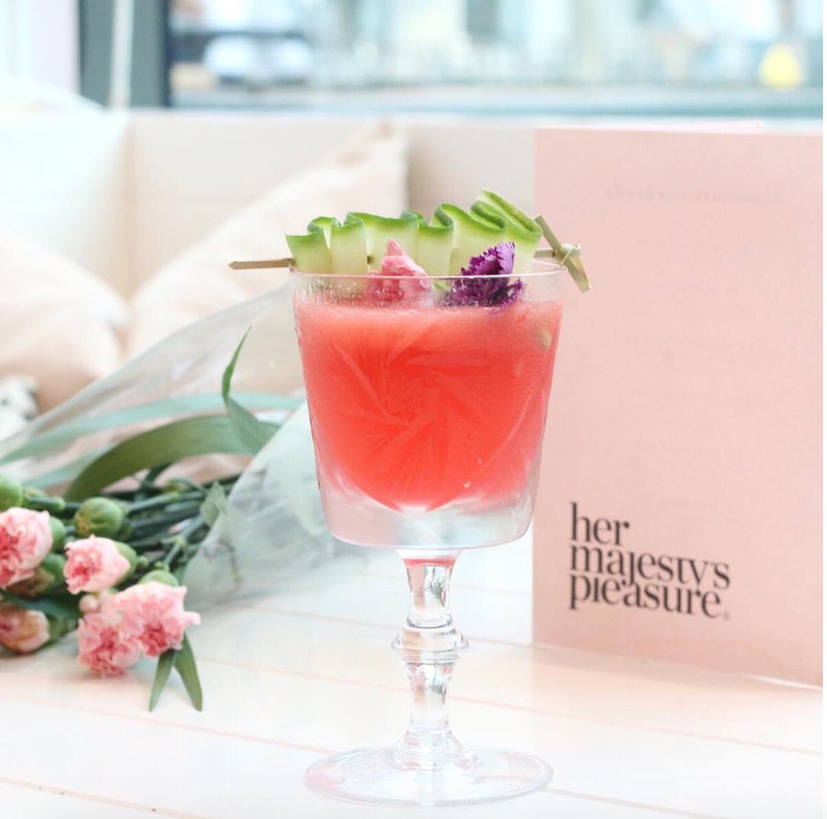 Roses are red, violets are blue, our Pink Duchess is sweet, but not as sweet as you! (photo by <a href="/janellesaccucci/">Janelle Saccucci</a>) #loveHMP #cocktailhour