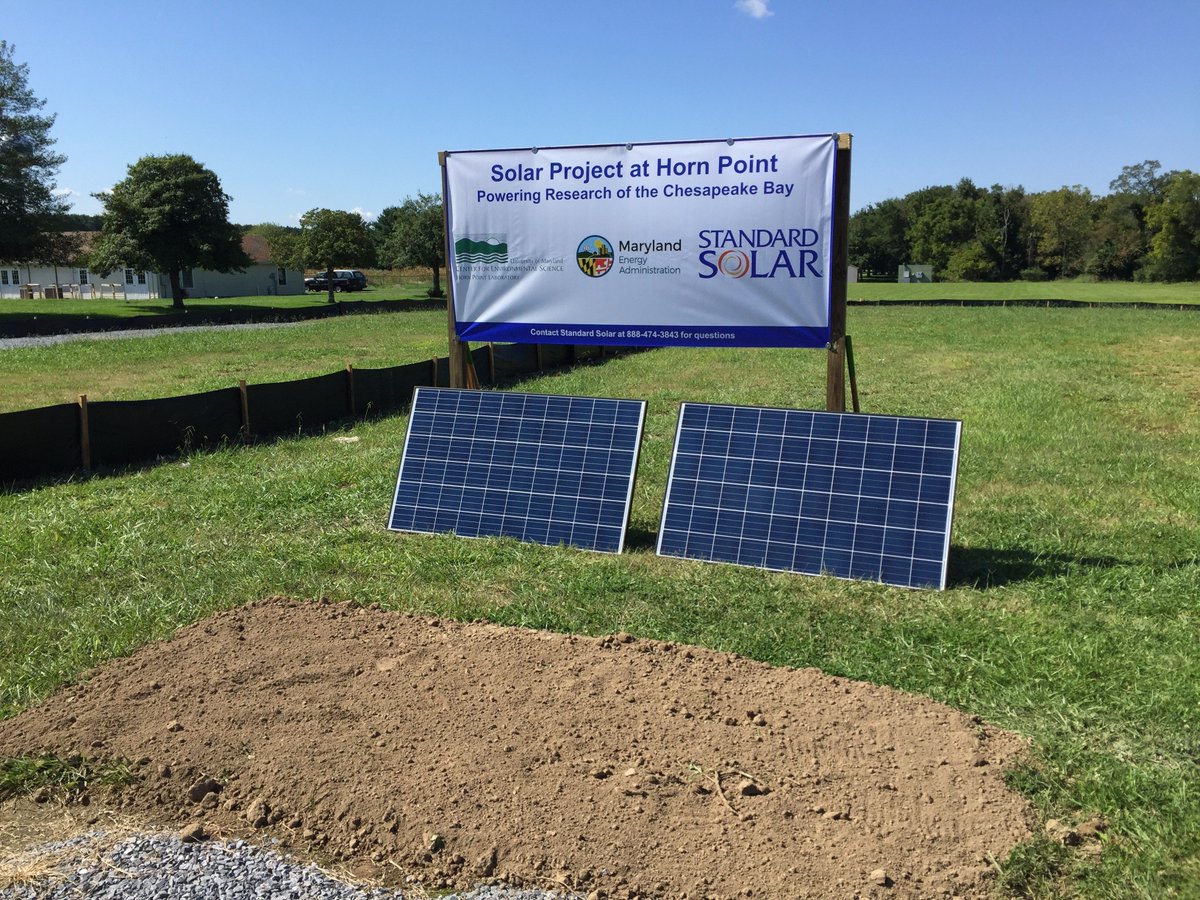 MDEnergy's tweet photo. Great solar event today with #UMCES &amp; #StandardSolar. Proud to see more #renewable #energy projects in #MD https://t.co/cKzEU3mmhy